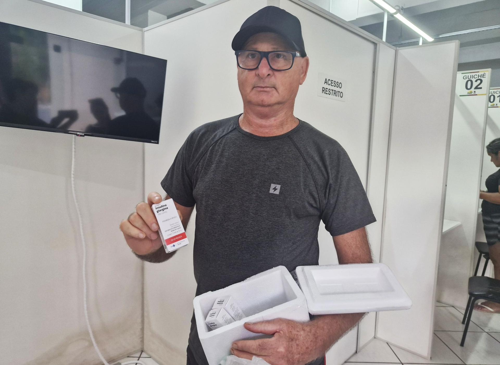 Ricardo Führ faz uso de insulina e encontra na Farmácia Básica o suporte necessário para manter o tratamento em dia