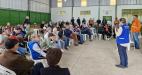 Em Palmas, o ponto de encontro dos participantes foi no Esporte Clube Palmense, onde foram repassadas orientações e iniciada a evacuação
